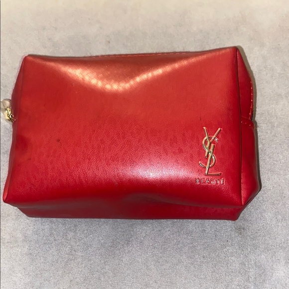 Yves Saint Laurent Accessories - Yves Saint Laurent Red Pouch
